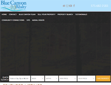 Tablet Screenshot of bluecanyonrealty.com